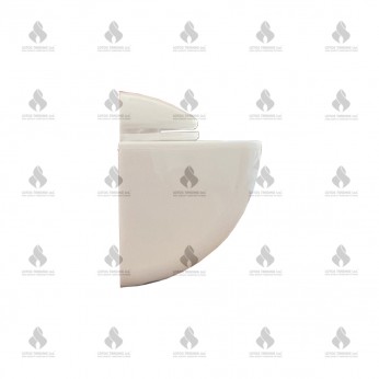 Shelf and glass support white 04L.330.01 - Shelf and glass support and mirror holder Shelf and glass support white Shelf and glass support and mirror holder