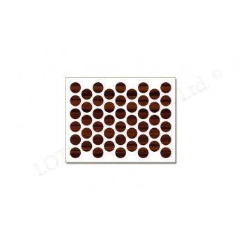 IVENTO Adhesive screw caps - ebony Screw caps