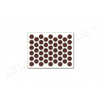 IVENTO Adhesive screw caps - AFZELIA