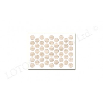 IVENTO Adhesive screw caps - antique white Screw caps