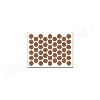 IVENTO Adhesive screw caps - antique dark Screw caps