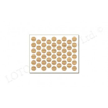IVENTO Adhesive screw caps - zebrano antique 
