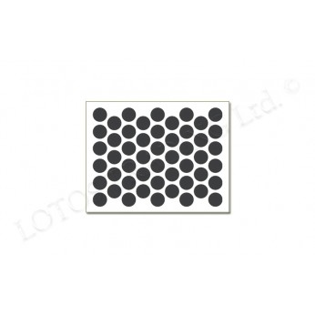 Adhesive screw caps P - anthracite Screw caps