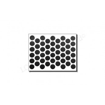 IVENTO Adhesive screw caps - black bute Screw caps