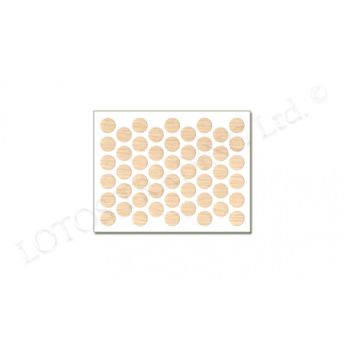 IVENTO Adhesive screw caps - gloss oak uludag  Screw caps