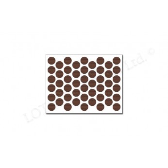 IVENTO Adhesive screw caps - european teak - gloss Screw caps