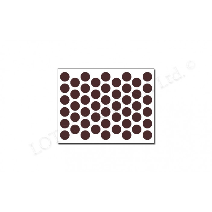 IVENTO Adhesive screw caps - brown - gloss Screw caps