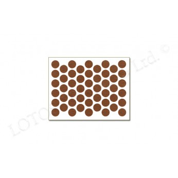 IVENTO Adhesive screw caps - walnut Screw caps