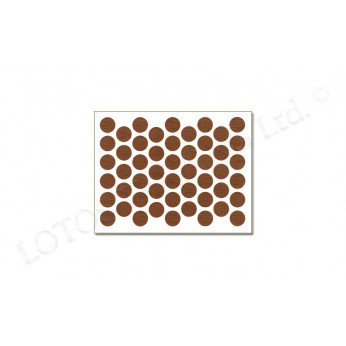 IVENTO Adhesive screw caps - walnut