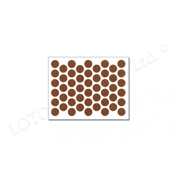 IVENTO Adhesive screw caps - walnut Screw caps