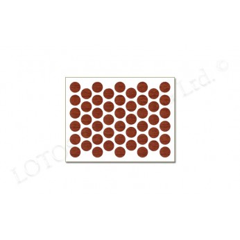 IVENTO Adhesive screw caps - gabon walnut Screw caps