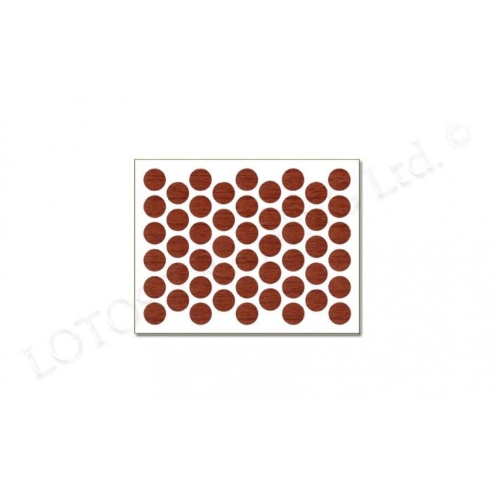 IVENTO Adhesive screw caps - gabon walnut Screw caps