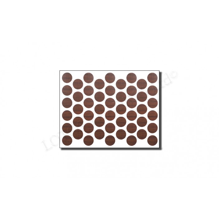 IVENTO Adhesive screw caps - walnut milas Screw caps