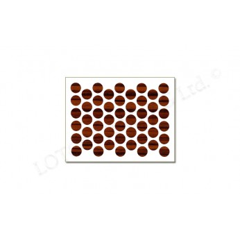 Adhesive screw caps - ebony Screw caps