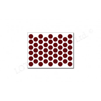 Adhesive screw caps - burgundy Screw caps