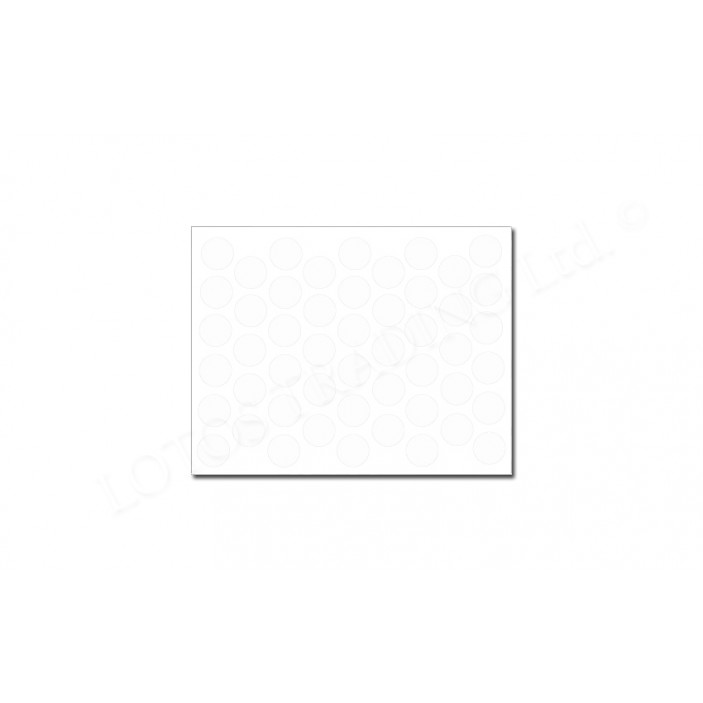 Adhesive screw caps - white bute Screw caps