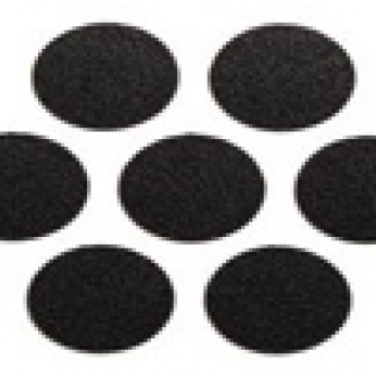 Adhesive screw caps - black bute Screw caps