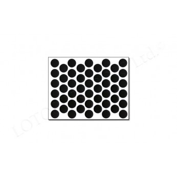 Adhesive screw caps - black Screw caps