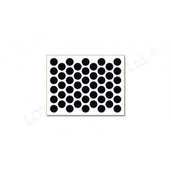 Adhesive screw caps - black bute Screw caps