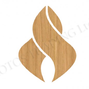 Adhesive screw caps - oak Screw caps