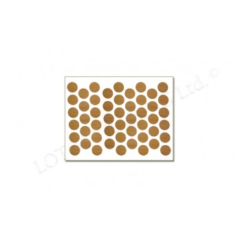 Adhesive screw caps - oak