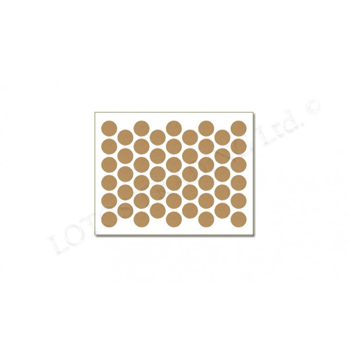 Adhesive screw caps - plain beech Screw caps