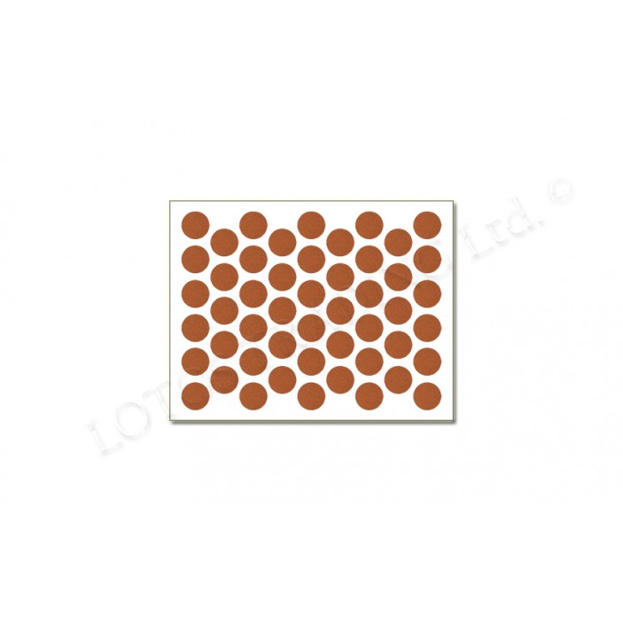 Adhesive screw caps - plain pear Screw caps