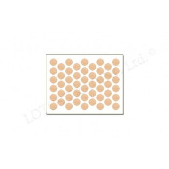 Adhesive screw caps - natural hush Screw caps