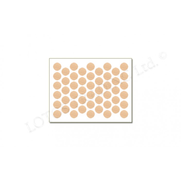 Adhesive screw caps - natural hush Screw caps