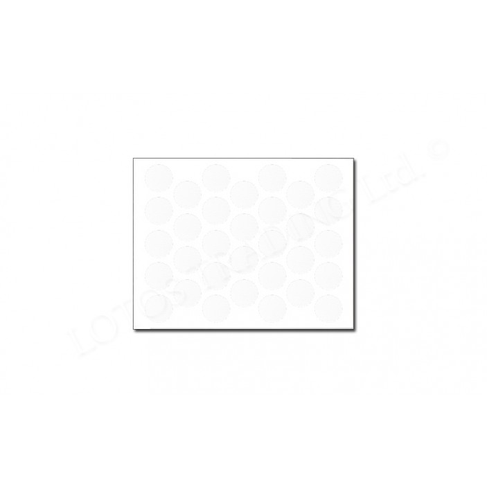 Adhesive screw caps φ 18 - white Screw caps