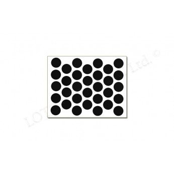 Adhesive screw caps φ 18 - black