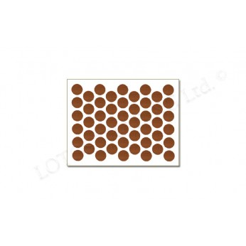 Adhesive screw caps - italian walnut Screw caps