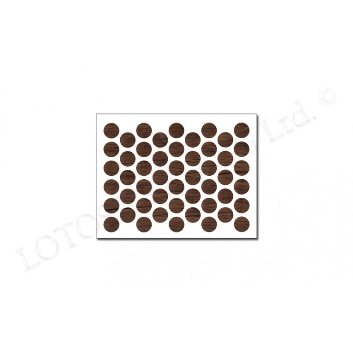 Adhesive screw caps - antique brown Screw caps