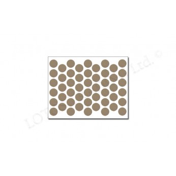 Adhesive screw caps - cappuccino Screw caps