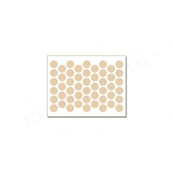 Adhesive screw caps - cream Screw caps