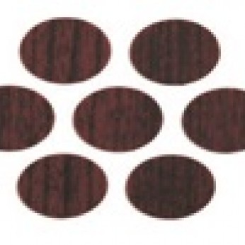 Adhesive screw caps - mahagony Screw caps