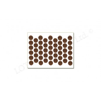 Adhesive screw caps - olive Screw caps