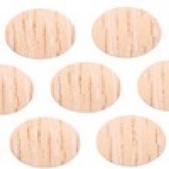 Adhesive screw caps φ 18 - natural oak Screw caps