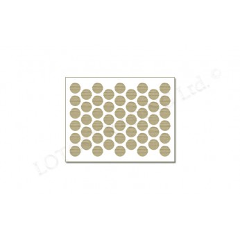 Adhesive screw caps - natural oak