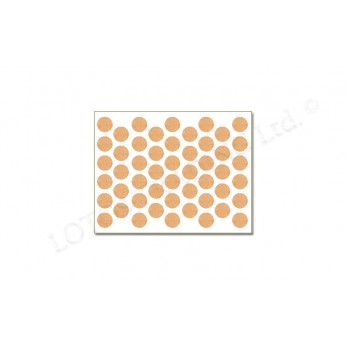 Adhesive screw caps - new beech Screw caps