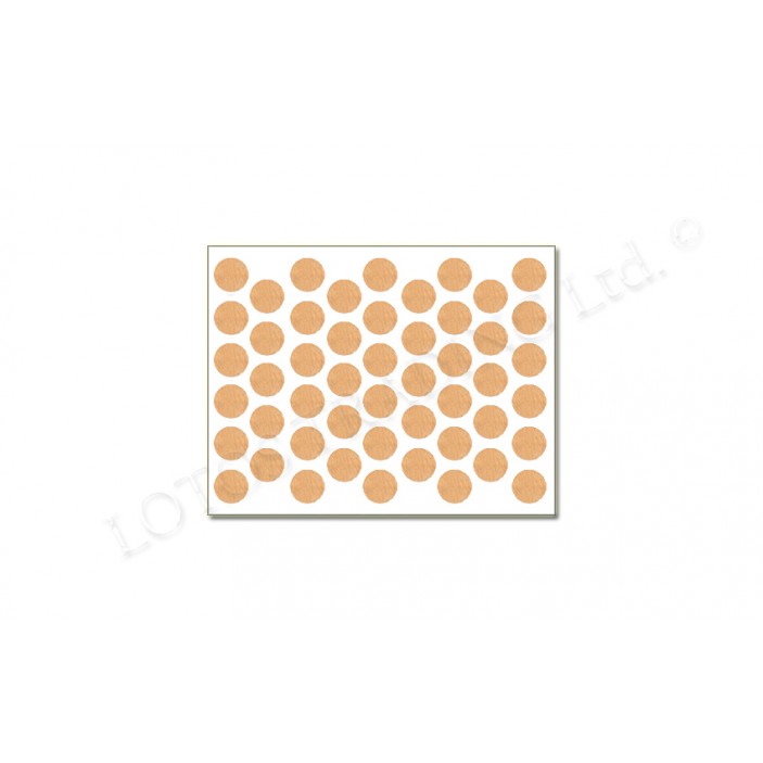 Adhesive screw caps - new beech Screw caps