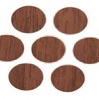  Adhesive screw caps - new walnut Screw caps