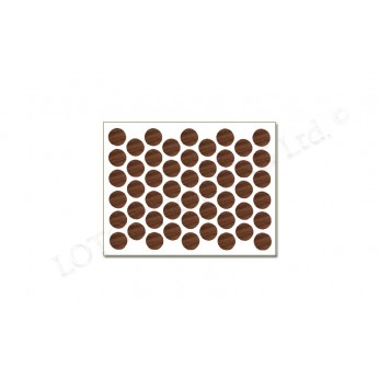  Adhesive screw caps - new walnut Screw caps