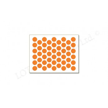 Adhesive screw caps - orange Screw caps