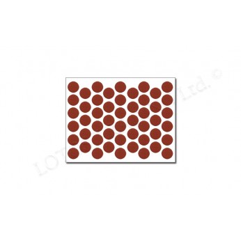 Adhesive screw caps P - plain cherry