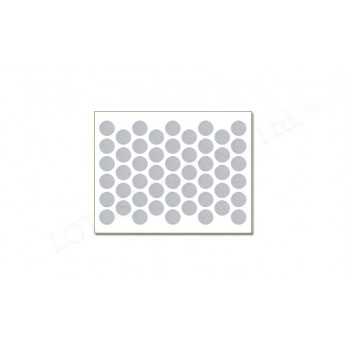 Adhesive screw caps - grey metallic Screw caps