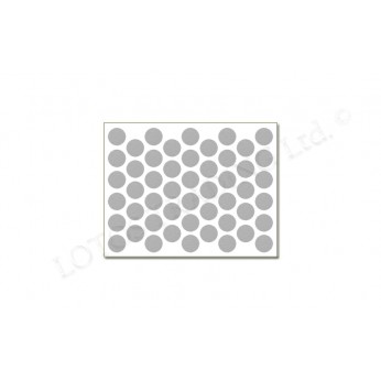 Adhesive screw caps - grey Screw caps