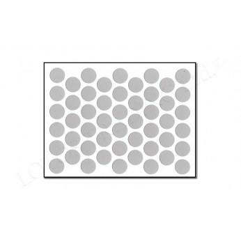 Adhesive screw caps - grey Screw caps