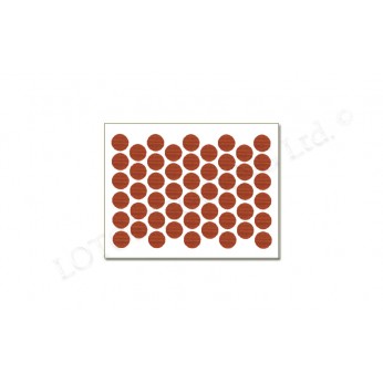 Adhesive screw caps - light cherry