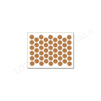 Adhesive screw caps - dark pine Screw caps